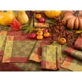 thumbnail image 2 of Fennco Styles Holiday Fall Decorative Foliage Woven Jacquard Cotton Tablecloth (70" Square Tablecloth), 2 of 2