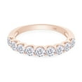 thumbnail image 3 of AFFY 1 Carat Lab Grown Diamond Half Eternity Wedding Band Ring for Women 14K Solid Rose Gold-8, 3 of 8