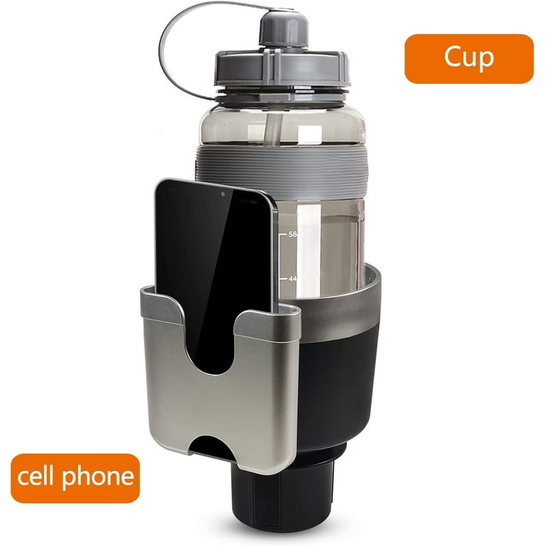 Sojoy Car Cup Holder Expander Adapter with Phone Holder 2 in 1 Adjustable Cup Holder