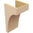 thumbnail image 5 of 9"W x 9"D x 18"H Wide Huntington Rough Cedar Woodgrain TimberThane Corbel, Primed Tan, 5 of 6