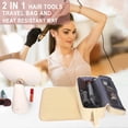 thumbnail image 2 of Bolsa de viaje para herramientas de pelo FAMOPLAY con almohadilla resistente al calor para mujer, 2 of 6