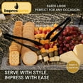 thumbnail image 5 of Impresserve 8.5" Black Disposable Plastic Serving Tongs - 12 Count, 5 of 11