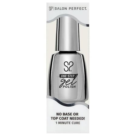 Salon Perfect One Step Gel, Pillow Talk, Milky White Nail Polish, 0.5 fl oz