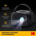 thumbnail image 2 of KODAK FLIK X2 Mini proyector Pico | Proyector portátil de 100 pulgadas con control remoto, altavoces y asa de transporte reproduce películas, TV y juegos | Compatible con HDMI, USB, AV, MicroSD, Smart, 2 of 5