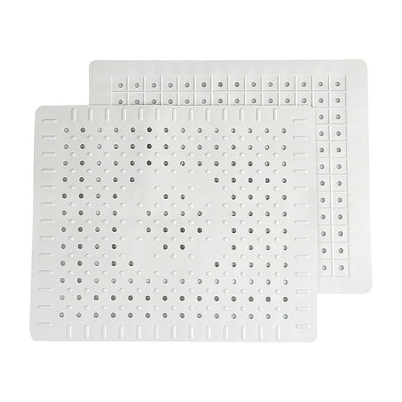 Clearance! Ikeay Drain Rack, Kitchen Sink Mat 2Pcs Food Grade Rubber Material Non‑Slip Sink Protector Mat for Kitchen Kitchen Drain Pad