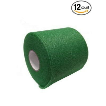 Mixed Colors Bulk Prewrap for Athletic Tape - 12 Rolls, Green, Pre-taping foam underwrap helps protect skin from tape chafing By