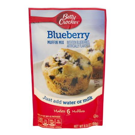 Betty Crocker® Muffin Mix Blueberry Makes 6 Muffins 6.5 oz Pouch, 6.5 ...