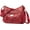 Red, variant on Womens Crossbody Bag Soft Leather Handbags Multi Pocket Satchel Waterproof Hobo Shoulder Bag Messenger Bag