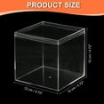 thumbnail image 2 of Uxcell Acrylic Box with Lid, Clear Acrylic Display Boxes Plastic Square Cube Containers Storage Organizer 4.72"x4.72"x4.72", 2 of 7