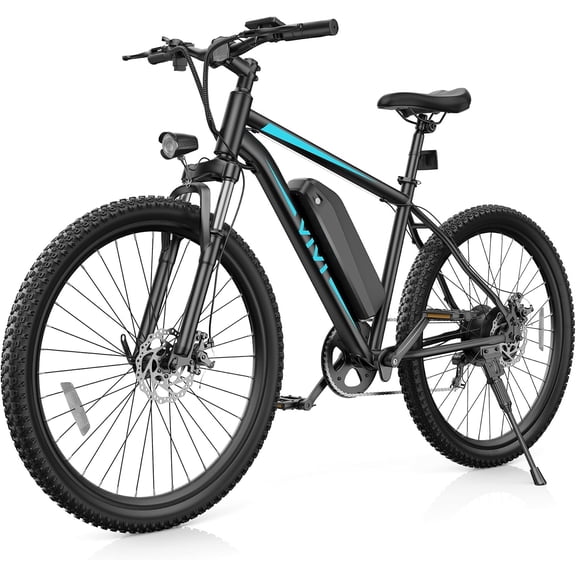 500W Electric Bike for Adults, 26" E-Bike with 48V 7.8Ah Battery, 7-Speed, Front Suspension, Dual Disc Brakes, up to 45 Miles, UL2849 Certified