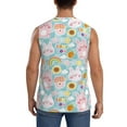 thumbnail image 4 of Haiem Men's Love You Rabbit Print Tank Tops Summer Sleeveless Cut Off Workout T-Shirts Fitness Vest Athletic Undershirts-Large, 4 of 8