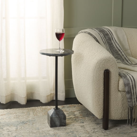 Safavieh Sumer Modern Iron Round End Table, Gray