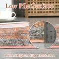 thumbnail image 5 of Haperlare Boho Floral Bedroom Rug Vintage Oriental Area Rug Non Slip Throw Rugs Soft Rugs Low Pile Stain Resistant Carpet for Dining Room Living Room, 5' x 7' Brick Red, 5 of 6
