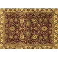 thumbnail image 1 of Ahgly Company Indoor Rectangle Abstract Brown Modern Area Rugs, 7' x 10', 1 of 4