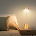 thumbnail image 4 of Cordless Metal Desk Lamp, Portable LED Table Lamp with Touch Sensor, 3 Color Aluminum Rechargeable Lamp, 3 Level Brightness Lamp, Night Light, Bedside Lamp, Study Lamp, 4 of 5