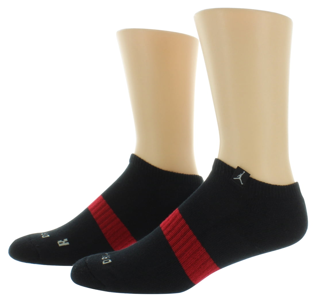 Jordan Jordan Mens No Show Three Pack Socks Black
