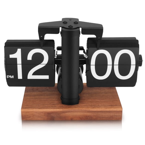 Reloj plegable Zerone, vintage, retro, automático, que gira en negro