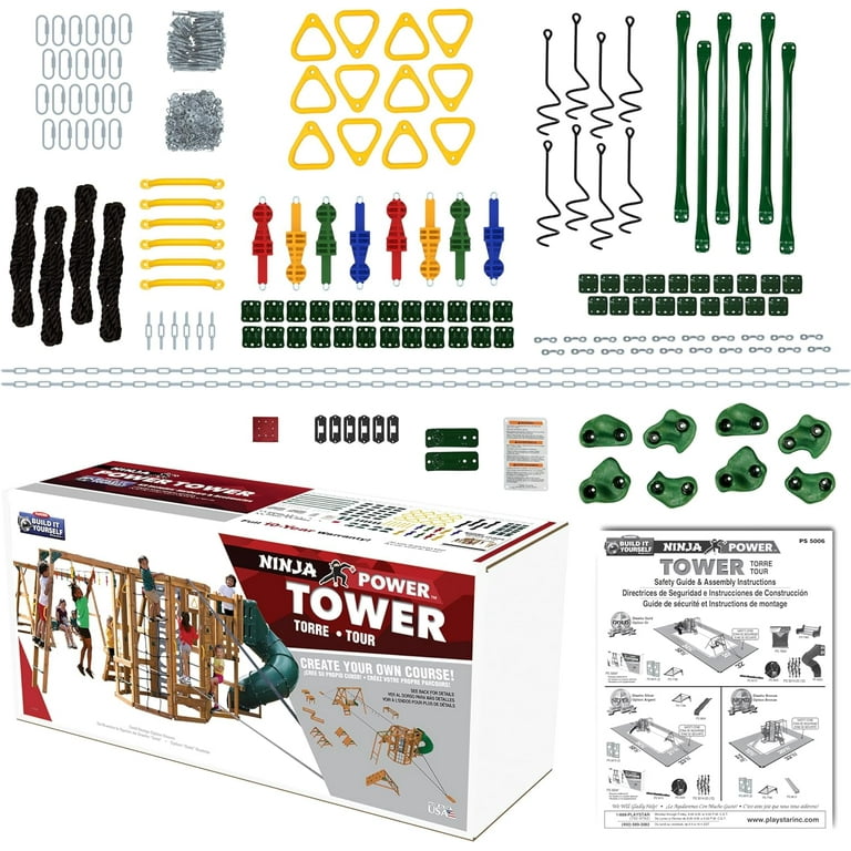 PlayStar Ninja Power Tower BIY Kit PS 5006 Swing Set Hardware Kit