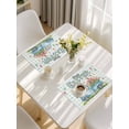 thumbnail image 5 of Easter Eggs Placemats Set of 8, Tulip Green Plaid Spring Bunny Butterfly Flower Placemats for Dining Table, Place Mats for Kitchen Tabletop, Waterproof Wipeable Dining Table Mats Set, 5 of 9