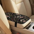 thumbnail image 4 of Xixirimido Car Seat Covers for Front Seats 5Pcs Car Accessories with Seat Belt Covers & Center Console Cover Universal Fit for SUVs,Vans,Trucks,Sedans, Cottagecore Mushroom Fern, 4 of 8