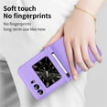 thumbnail image 6 of SaniMore for Motorola Moto Razr 6.7" 2022 Exquisite Macaron Folding Case, Rugged PC Cover with Pen Tray Hinge [Gift Telescopic Stylus] Shockproof Protective Shell for Motorola RAZR 5G, Purple, 6 of 7