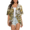 thumbnail image 2 of Aoochasliy Winter Scarfs Christmas Clearance Women Print Chiffon Beach Cardigan Blouse Shawl Loose Tops Outwear, 2 of 7