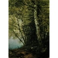 thumbnail image 3 of John Frederick Kensett 11x14 Black Modern Framed Museum Art Print Titled - Study of Beeches (1872), 3 of 5