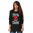 thumbnail image 4 of Sloth Chunk Pirate Heart 80s Retro Plus Size Long Sleeve Graphic Tee Shirt Brisco Brands 2X, 4 of 5