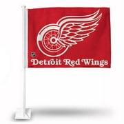 Angle View: NHL Detroit Red Wings Car Flag