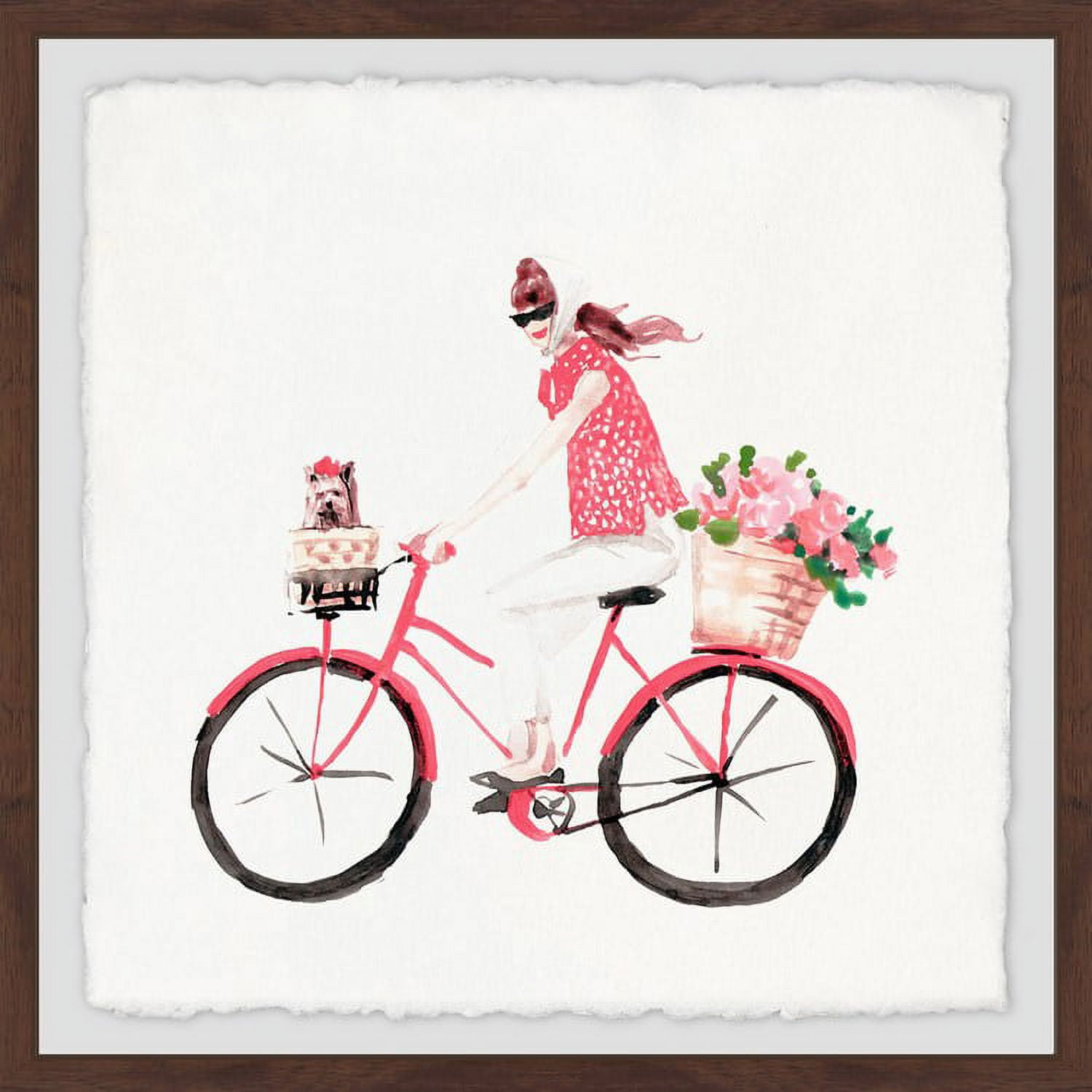 Bike Ride Framed Painting Print