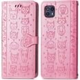 thumbnail image 6 of for Motorola Moto G50 5G (Not 4G) Cartoon Cute Wallet Case,Cat Dog Style Flip Phone Cover with ID Card Holder PU Leather Cases for Motorola Moto G50 5G MG Pink, 6 of 13