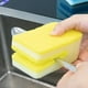 thumbnail image 1 of U Shape Big Mouth Chopper Dishwashing Sponge Wipe, Double Sided Cleaning Wipe, Kitchen Brush Dishwashing Dish Wipes, Pack Of 3, 1 of 7
