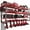 Red, variant on Wall-Mounted 4-Tier Electric Tool Organizer with Wireless Charging & Drill Bit Holders, Garage Storage Rack - Perfect Gift for Men