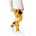 thumbnail image 6 of Girls' Halloween Leggings Pumpkin Printed Pants High Waist Stretchy Leggings for Girls 3-7Y, 6 of 6