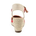thumbnail image 4 of Journee Womens Ashlyn Wedge Heel Espadrille Sandals, Widths Available, 4 of 9
