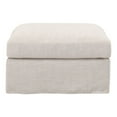 thumbnail image 7 of BenJara 33 Inch Modular Slipcover Ottoman with Wood Frame, Modern Bisque Fabric, 7 of 7