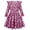 Green, variant on Little Girls Ruffle Long‑Sleeve Dress, Pink Leopard Print Swing Casual Party Dress for Kids 6-7 Years