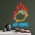 thumbnail image 2 of Glowneon Hot Potato Neon Sign, Restaurant Wall Decor, 2 of 4