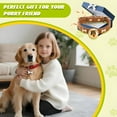 thumbnail image 6 of TELOLY Puppy Collar,PU Alloy Boy Dog Collars for Medium to Large Dogs,Adjustable Bone Bell Girl Dog Collar,Brown,Xl, 6 of 7