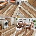 thumbnail image 6 of Brown Khaki Wooden Area Rug 4'x6', Vintage Farmhouse Retro Art Washable Non-Slip Rugs, Low Pile Large Carpet for Living Room Bedroom Dining Room Kitchen Office Indoor Mat, 6 of 9
