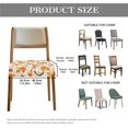 thumbnail image 6 of SEANATIVE Thanksgiving Chair Covers for Dining Chairs Hummingbirds Dining Chair Seat Covers Set of 2 Maple Leaf Chair Cover Protector Elastic Dining Chair Slipcovers Home Dining Room Party Decor, 6 of 7