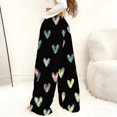 thumbnail image 5 of HongQid Women's Sweatpants Joggers Baggy Wide Leg Pants Fuzzy Plush Elastic Waist Drawstring Lounge Pants with Pockets, 5 of 7