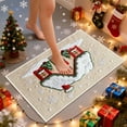 thumbnail image 6 of Christmas Entrance Door Mat, 23.6 x 15.7 inch Winter Home Decor Low-Profile Non-Slip Washable Area Rug for Kitchen Entryway Bedroom Bathroom Laundry Room Indoor, Absorbent Dog Mats for Muddy Paws, 6 of 6