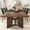 Brown Black, variant on Blotout 71" Modern Farmhouse Dining Table for 6-8 Person, Rectangular Wood Dining Table with Adjustable Feet, Kitchen Table for Dining Room, Gathering, Kitchen (Brown)