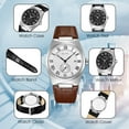 thumbnail image 6 of SKMEI Men's Casual Leather Watch Big Face Watch for Men，Fashion Business Dress Analog Quartz Waterproof Wrist Watch, 6 of 7