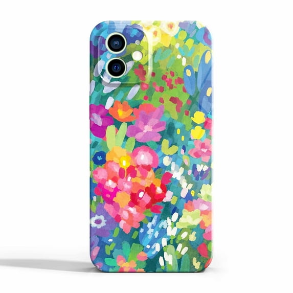 Floral Spring Case Compatible with iPhone 11,Aesthetic Art Design Full Cover Protective Case