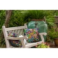 thumbnail image 4 of 16" x 16" Simply Daisy Modern Leaf Pile Polyester Indoor/Outdoor Pillow, Multi Qty 1, 4 of 6