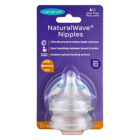 UPC: 0044677710275 | Lansinoh Natural Wave Baby Bottle Nipples 2 Ct