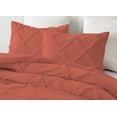 thumbnail image 3 of DNG Creations 1 Piece Diamond Ruffle Comforter 100% Egyptian Cotton, 800TC - Solid Brick Red Colour - Super Soft 550 GSM All Season ( Full/Queen - Size ), 3 of 6