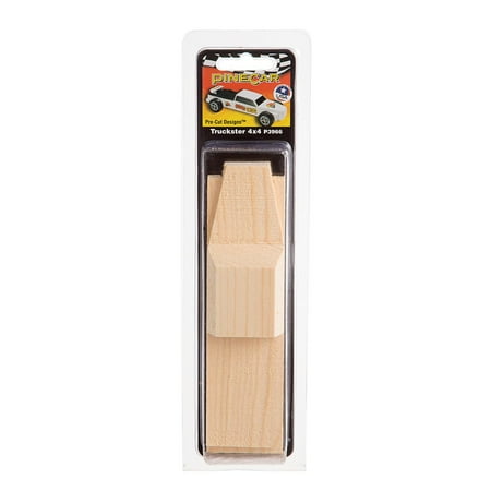 UPC: 0724771039662 | PineCar Truckster 4×4 Derby Body: Wood  1.75 x 7 inches